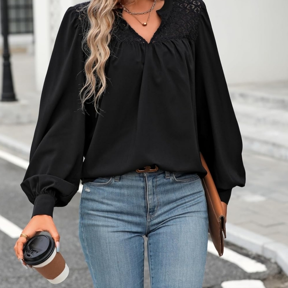 Blusa manga larga casual o informal